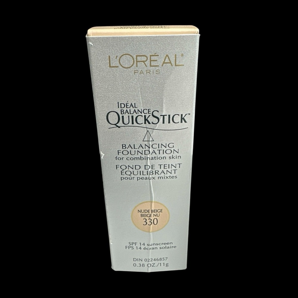 Loreal Ideal Balance QuickStick Foundation 330 Nude Beige SPF 14 New In Box